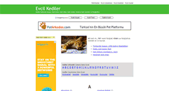 Desktop Screenshot of evcilkediler.com